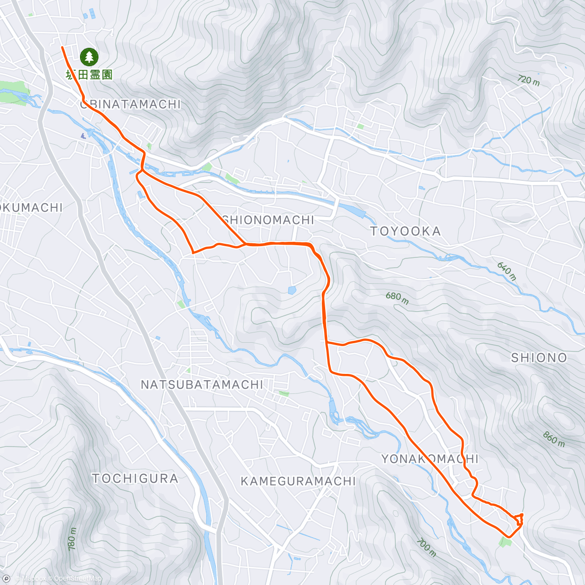 Map of the activity, Suzaka yonako