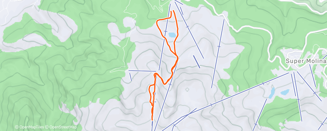 Map of the activity, Afternoon Backcountry Ski La Masella