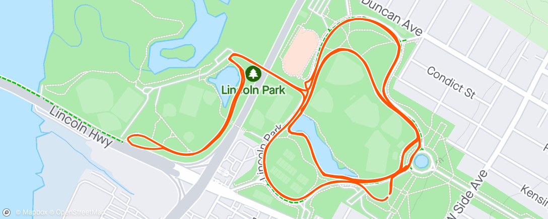 Mapa da atividade, Open Run + Extra miles