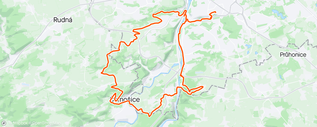 Map of the activity, Morning Ride 62km k zítřejším 62tinám 🥳🍾🍺👙🥂🎉😂