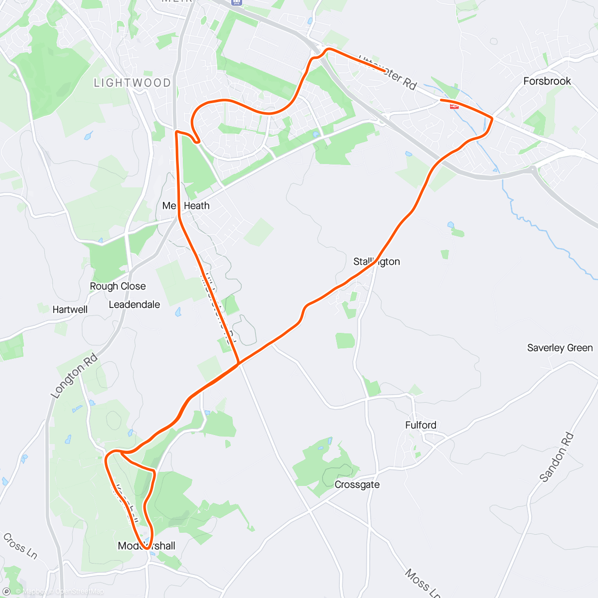 アクティビティ「Morning Run 🏃‍♂️」の地図
