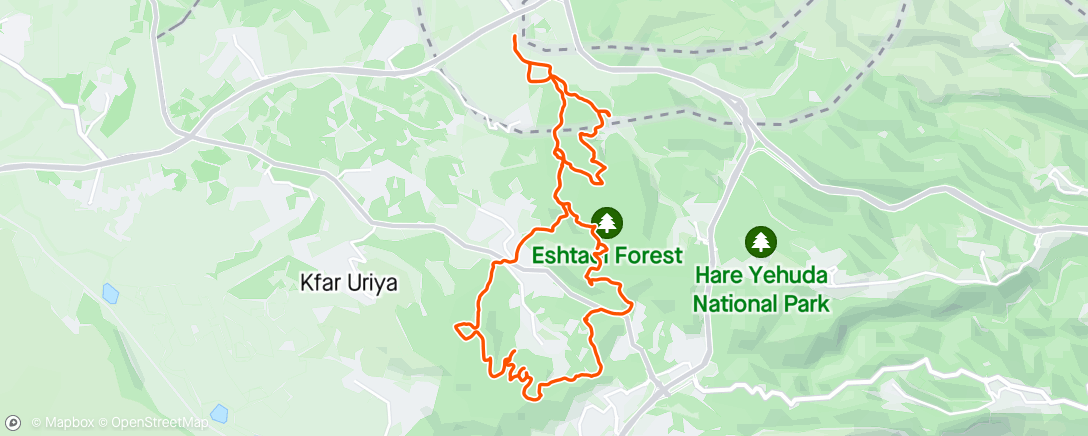Mapa de la actividad, Morning E-Mountain Bike Ride