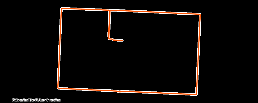 Map of the activity, Canada Cubism Run