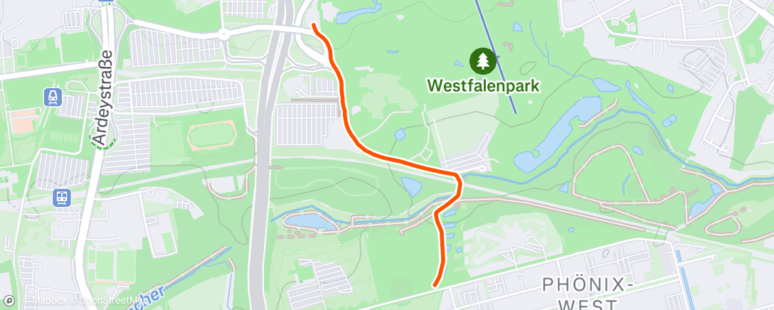 Map of the activity, Afternoon Walk