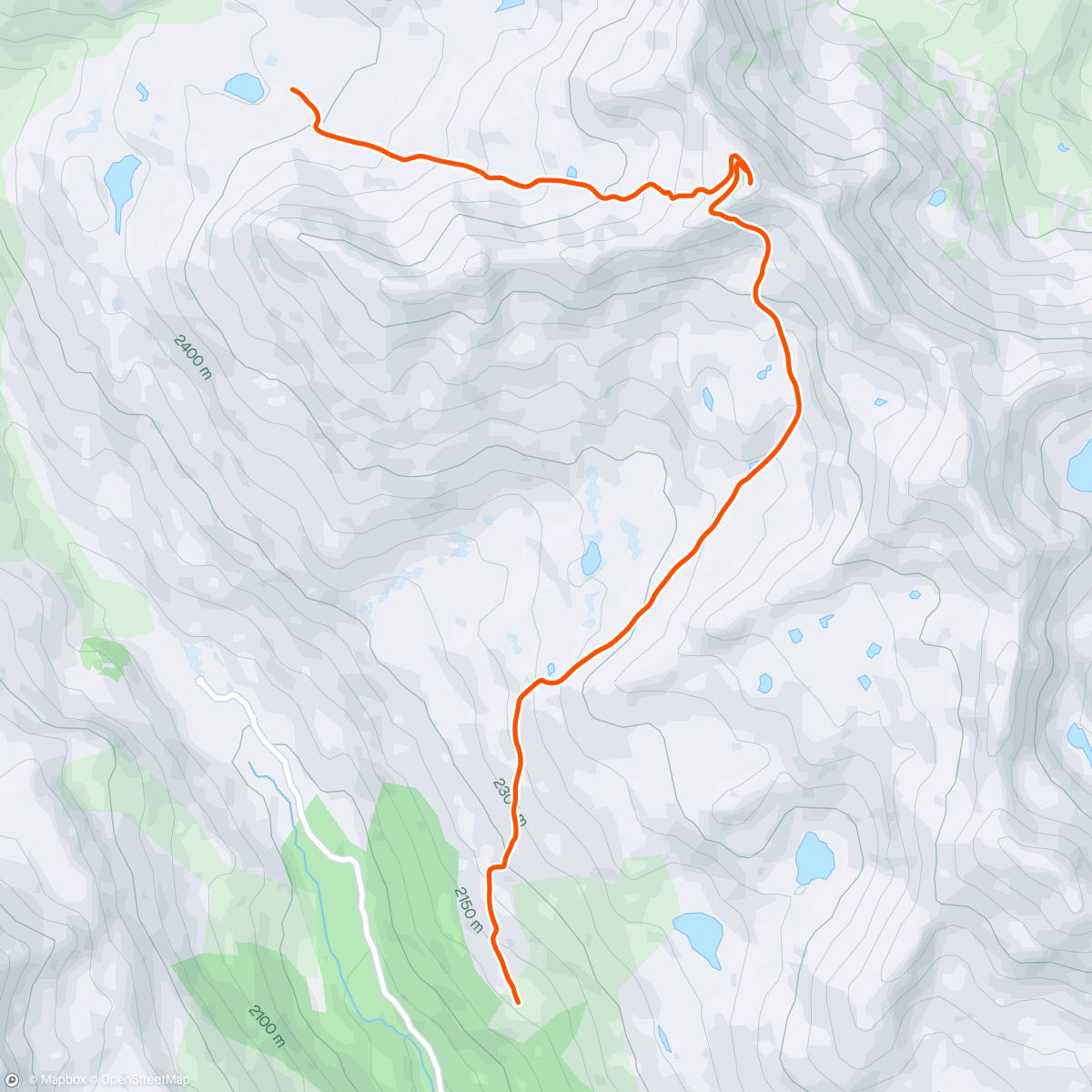 Mapa de la actividad (Raid a ski bivouac avec Zac J4)