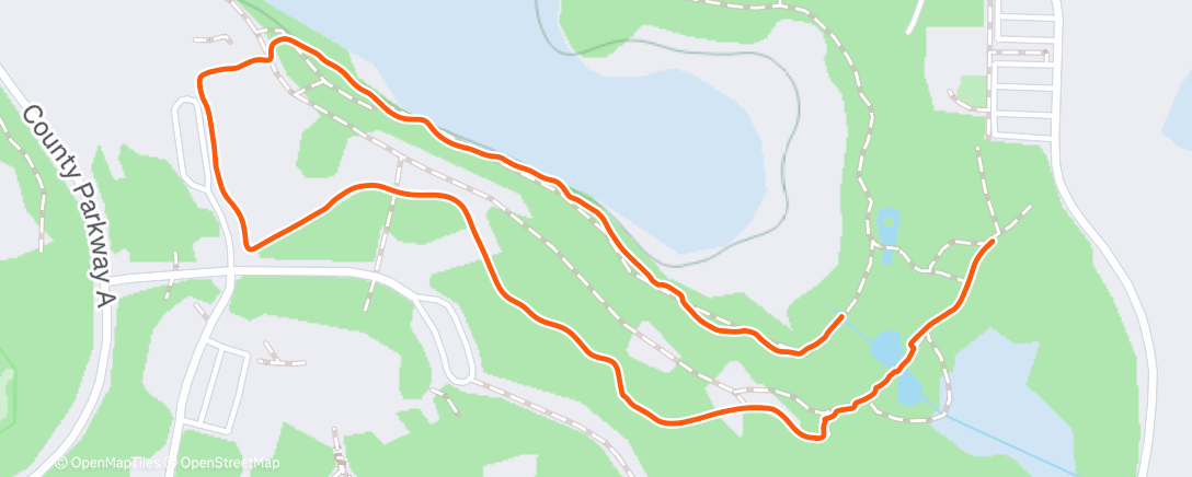 Map of the activity, Afternoon Walk