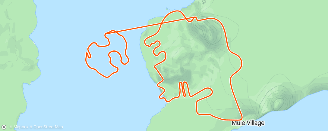 Map of the activity, Flat Route and a couple of Volcano circuits