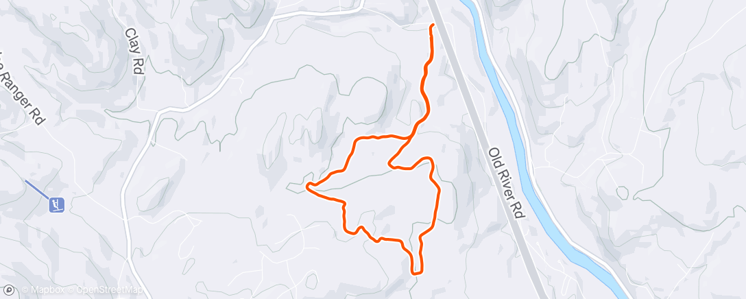 Map of the activity, Afternoon Hike