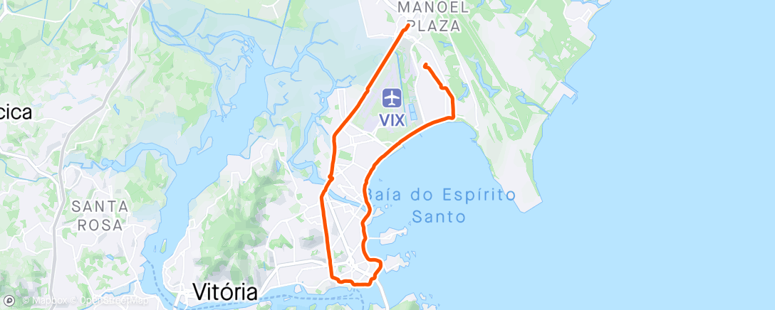 Map of the activity, Pedalzinho da tarde