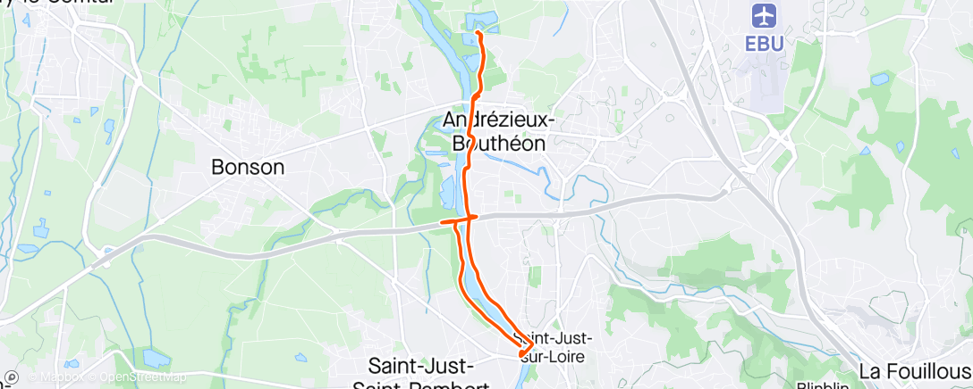 Map of the activity, Stage Matin - Trial