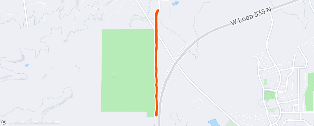 Map of the activity, Morning Run