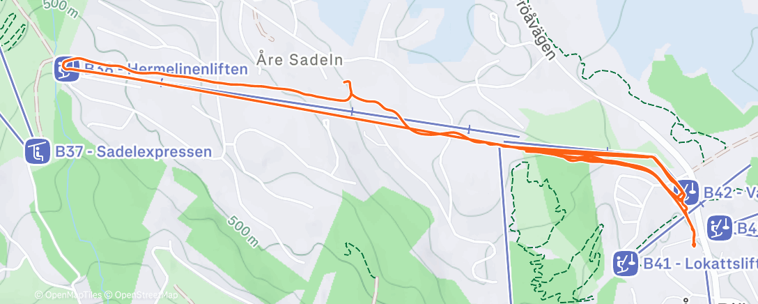 Карта физической активности (Åre Björnen Alpine Ski)