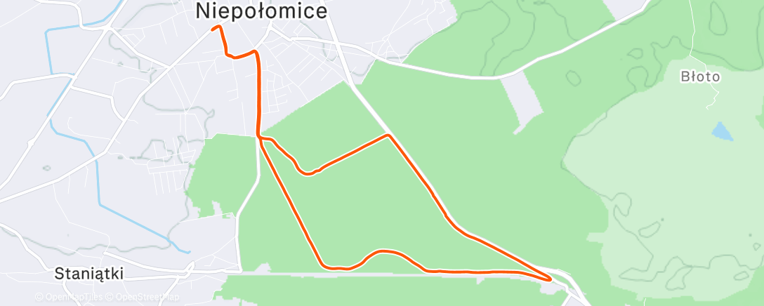 Map of the activity, Lunch Walk