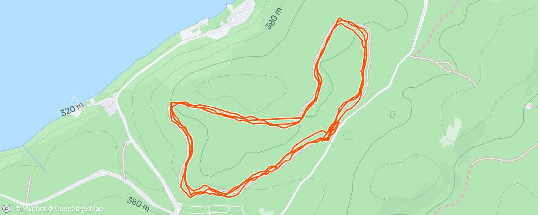 Map of the activity, Вечерний забег