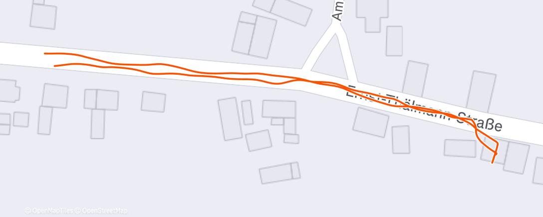 Map of the activity, Spaziergang am Abend