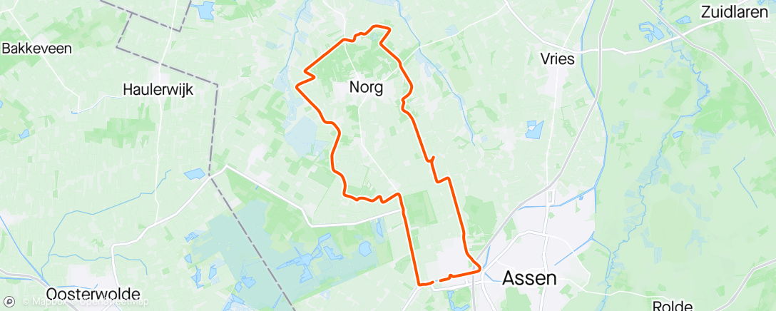 Map of the activity, Rondom Norg
