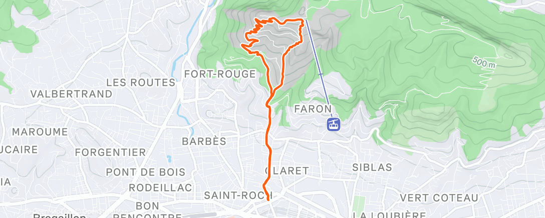 Map of the activity, Ancien Jardin 😁 Faron