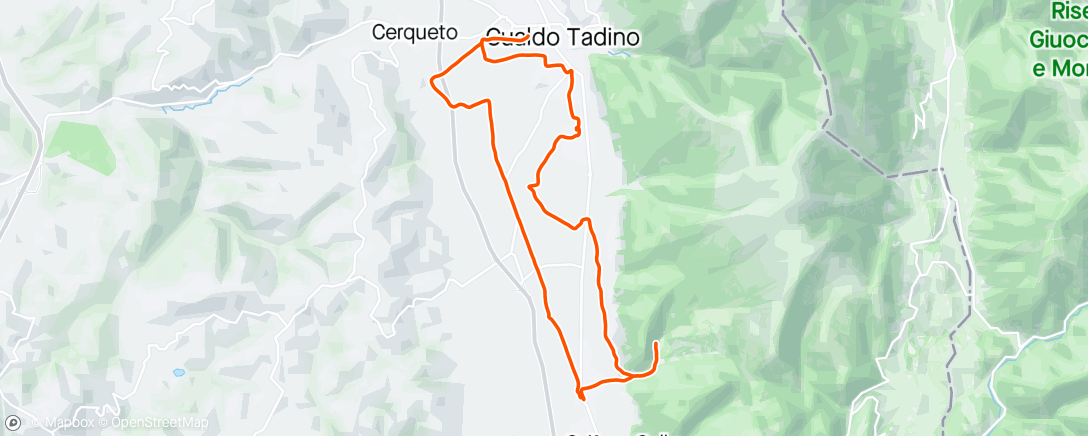 「Sessione di mountain biking mattutina」活動的地圖