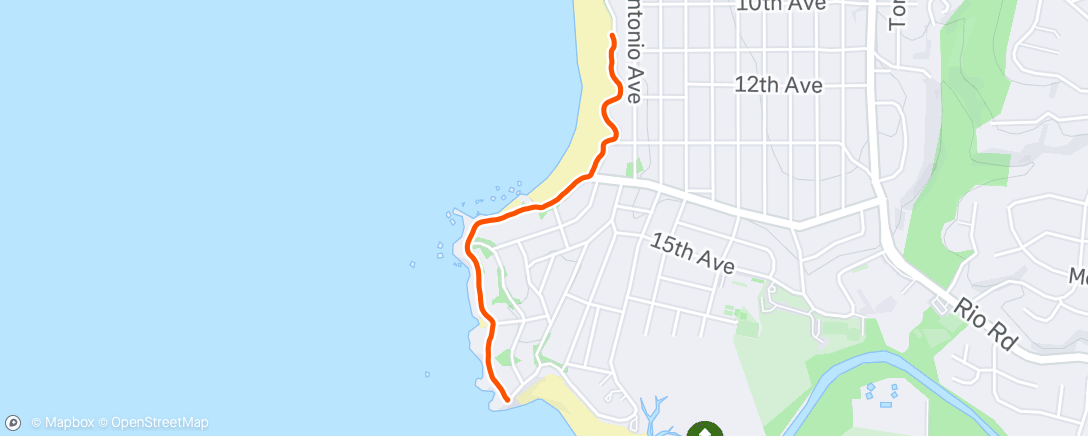 Map of the activity, Morning Walk