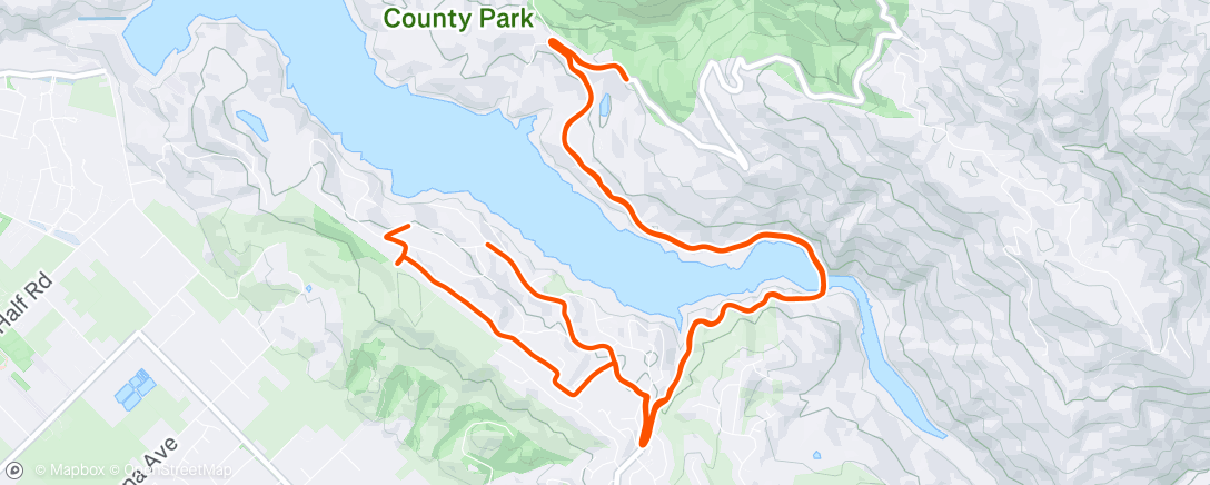 Map of the activity, Afternoon Ride