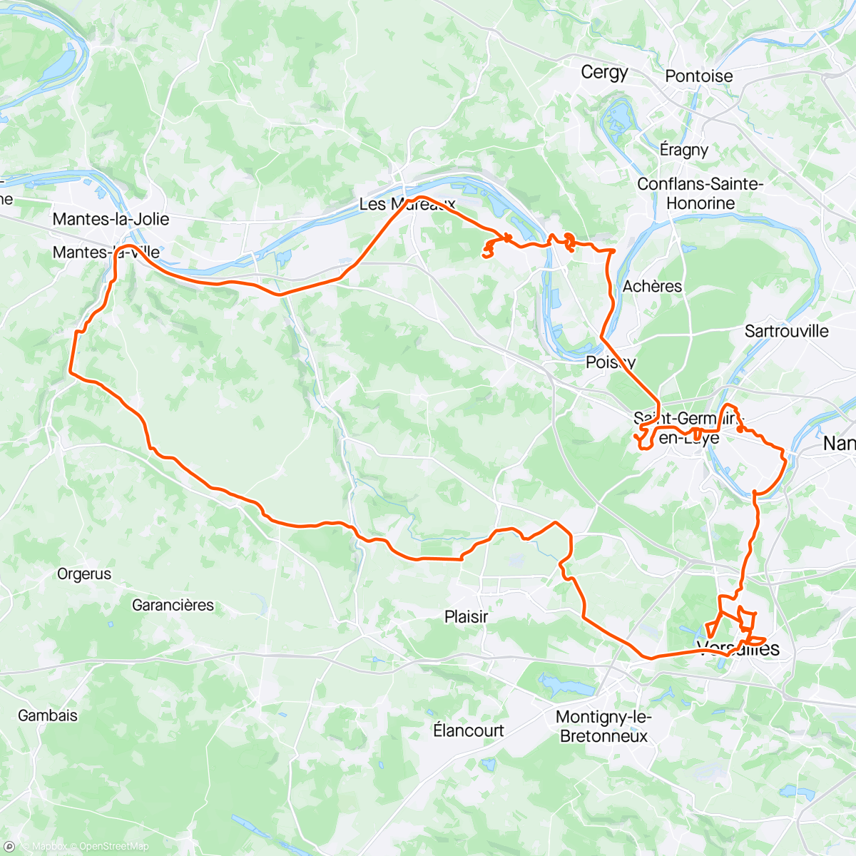 Map of the activity, 🚴🏻‍♂️ Cyclotourisme & Pélerinage 👨‍🎓