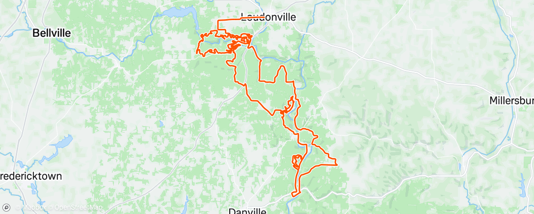 Map of the activity, Mohican 100 MTB