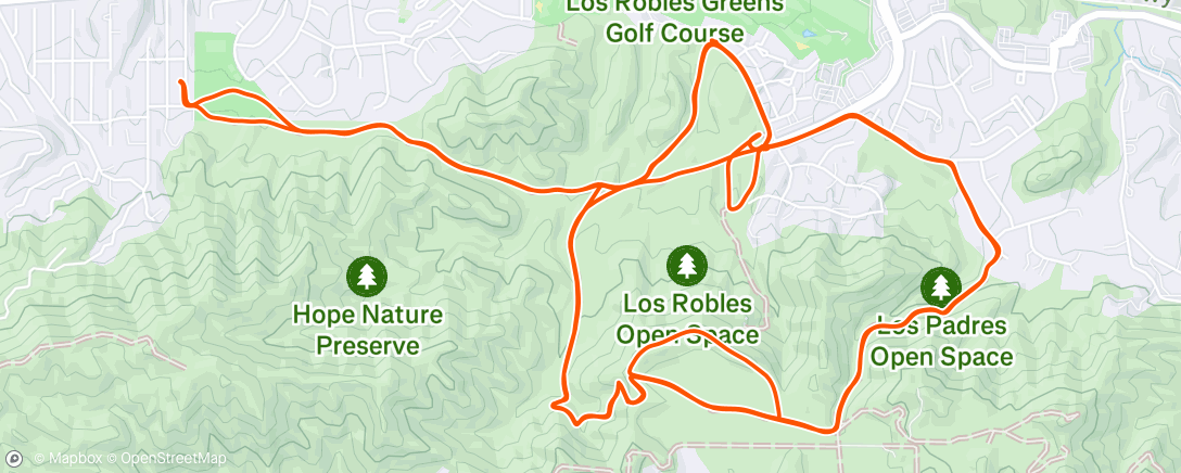 Map of the activity, NPMTB Captains' ride