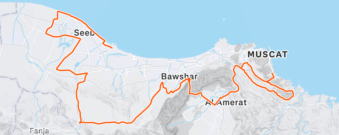 Map of the activity, Muscat Classic