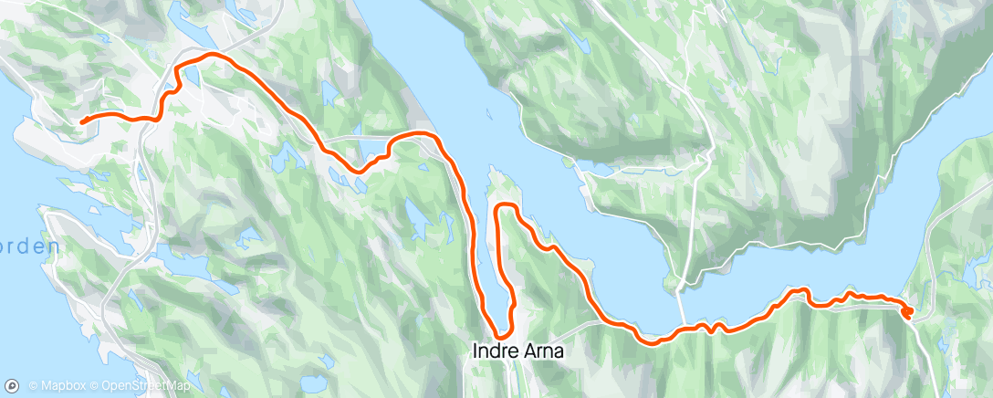 Карта физической активности (Tur til Trengereid)