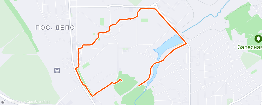 Map of the activity, Morning Walk