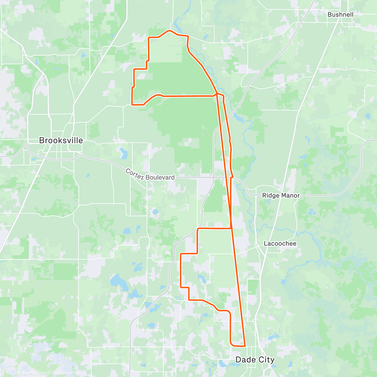 Mapa de la actividad (ROUVY - 90min LT1 - 145BPM Limiter - 2026-01-07)