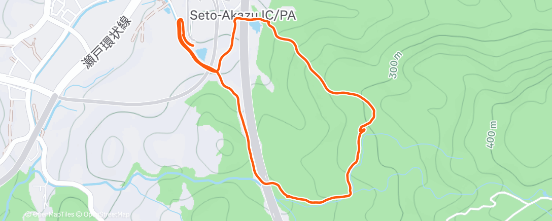 Карта физической активности (午後のライド)