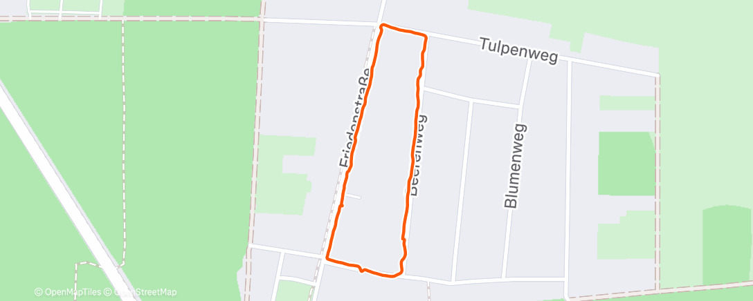 Map of the activity, Spaziergang am Morgen