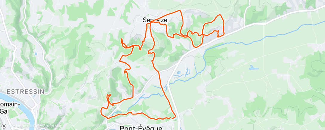 Map of the activity, Trail des forges