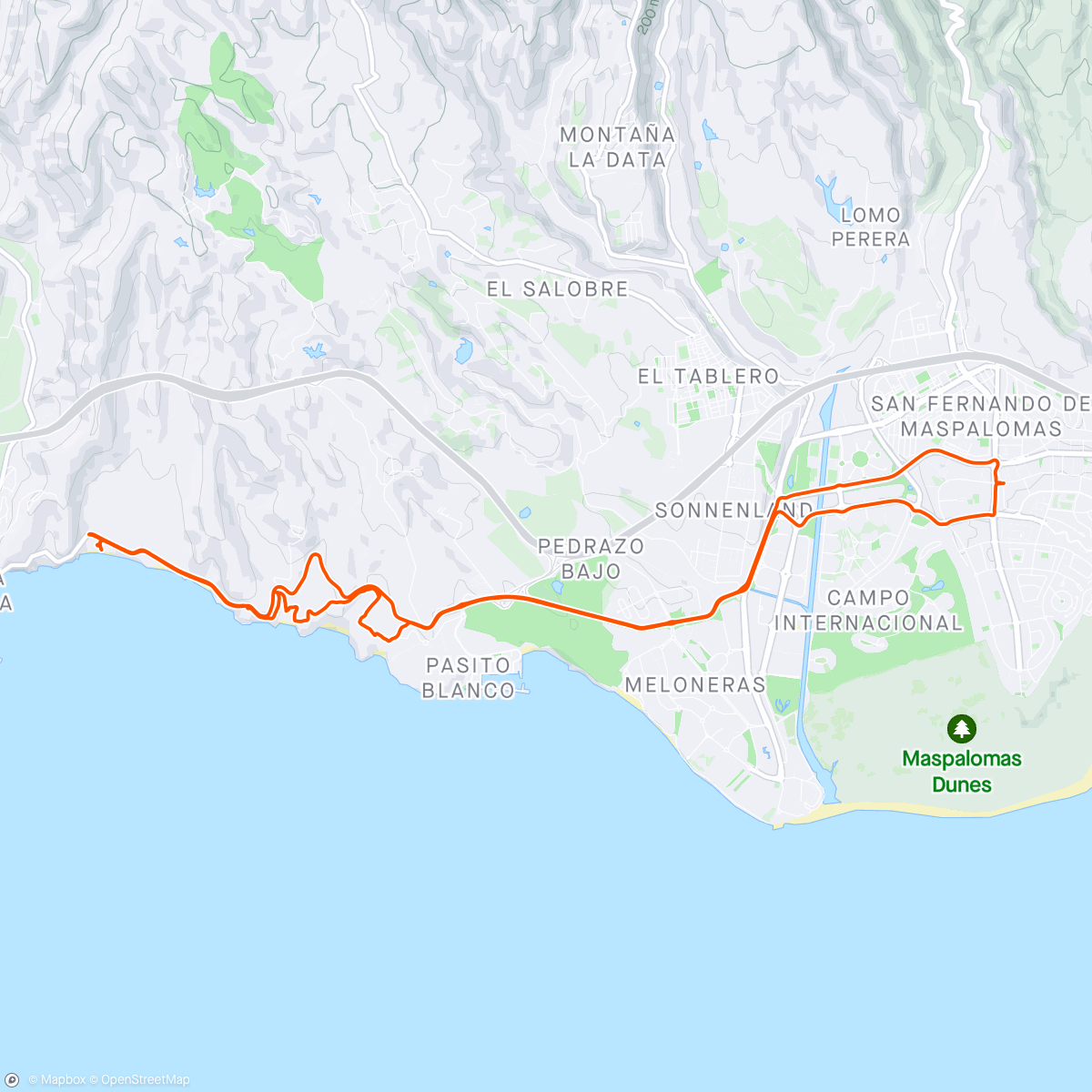 Map of the activity, Playa 🏖️