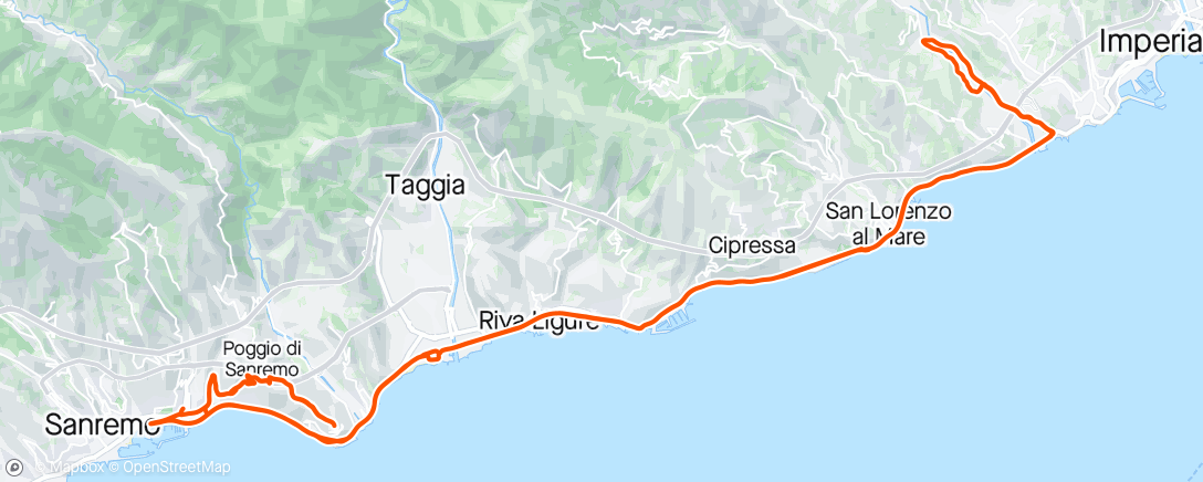 Map of the activity, Easy ride with Andrea and Stefano