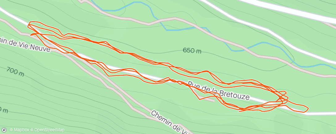 「Trail en soirée」活動的地圖