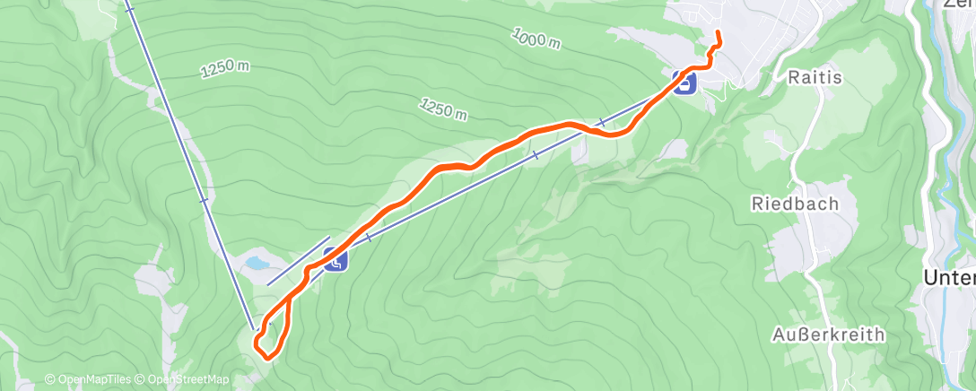 Mapa de la actividad (2 Weizen mit Christopher in der Mutterer Alm sind wie 10 Snickers beim Hungerast. Bitte. Danke. 🤝👌)
