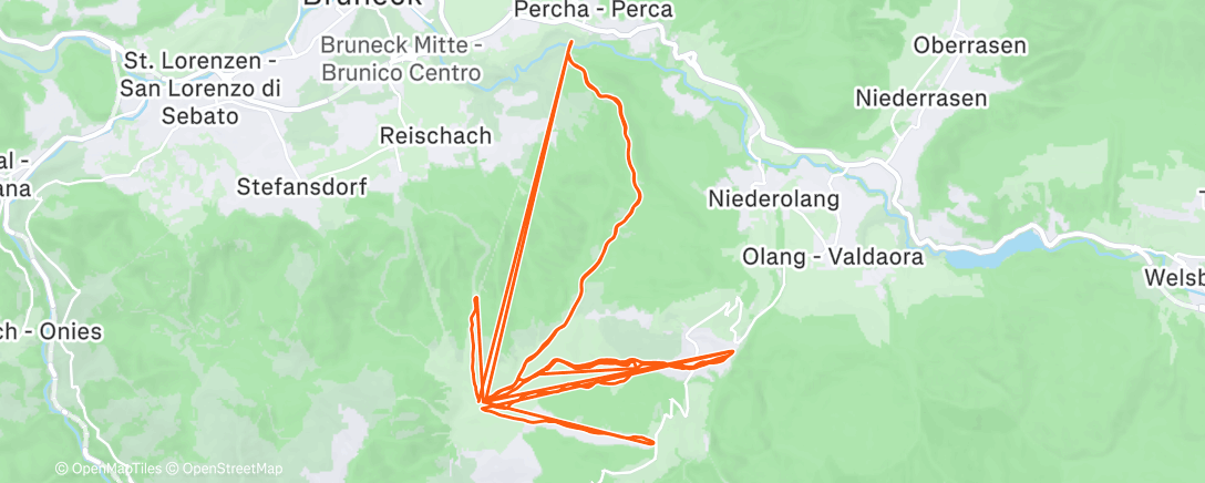 Map of the activity, Morning Alpine Ski