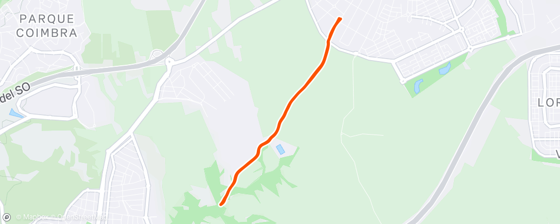 Map of the activity, Carrera a la hora del almuerzo