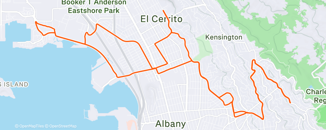 Map of the activity, Morning Ride