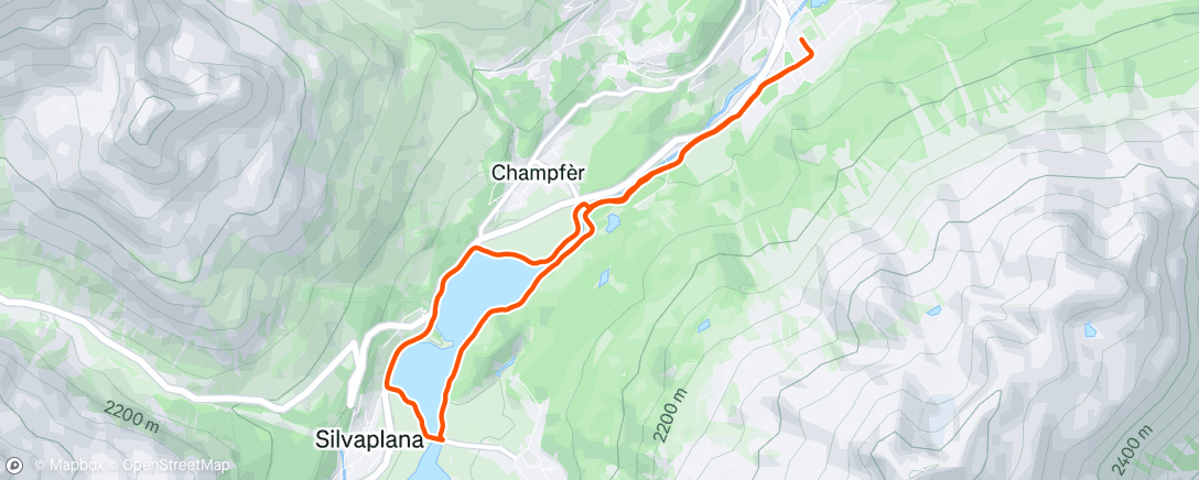 Map of the activity, Easy 10k