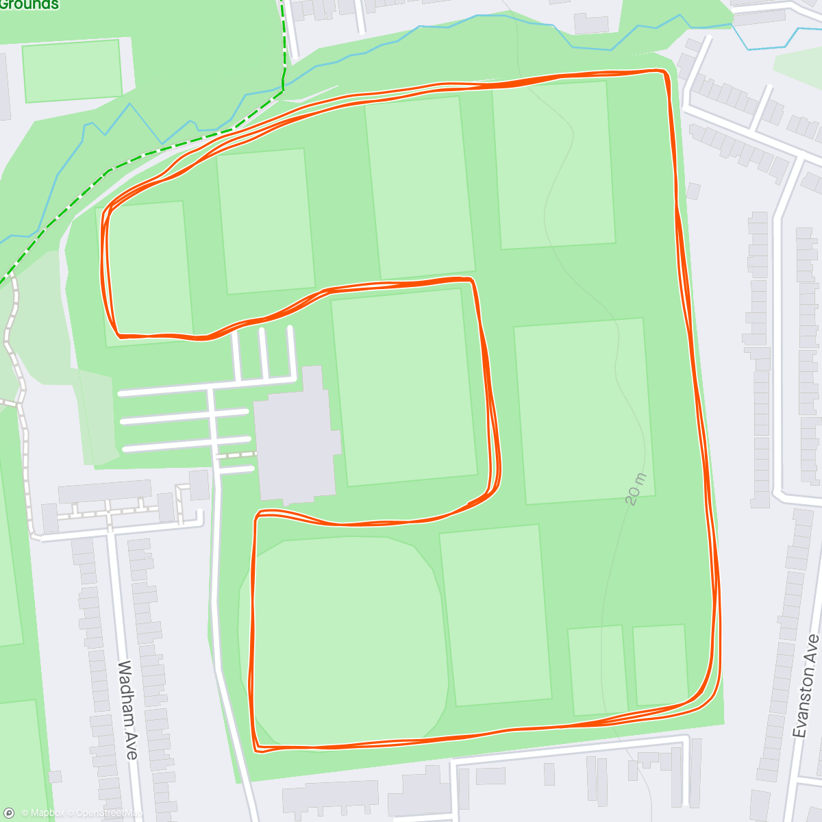 Карта физической активности (Walthamstow parkrun)