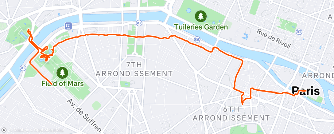 Карта физической активности (Afternoon Walk)