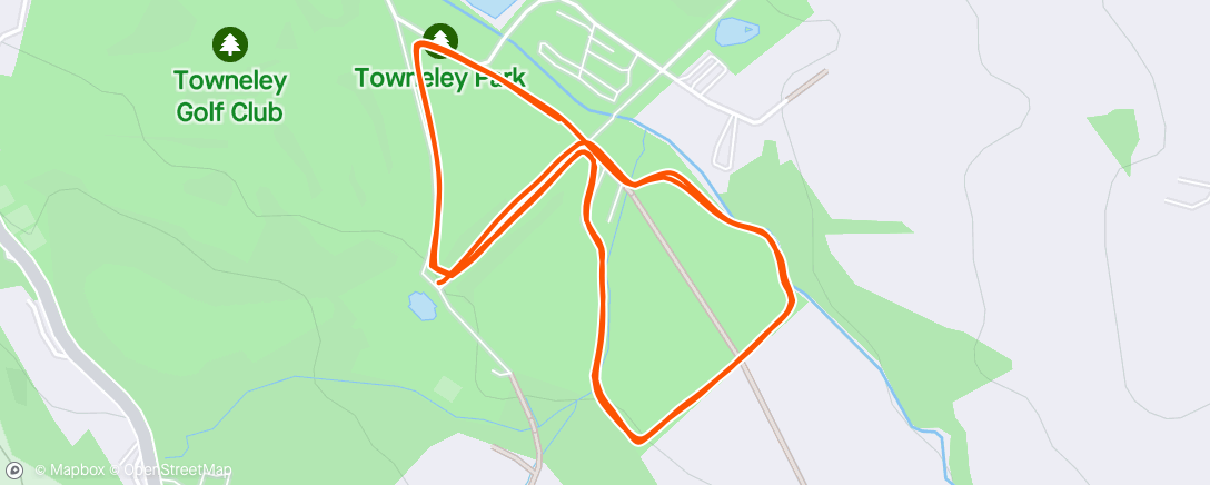 Map of the activity, parkrun 149 - home