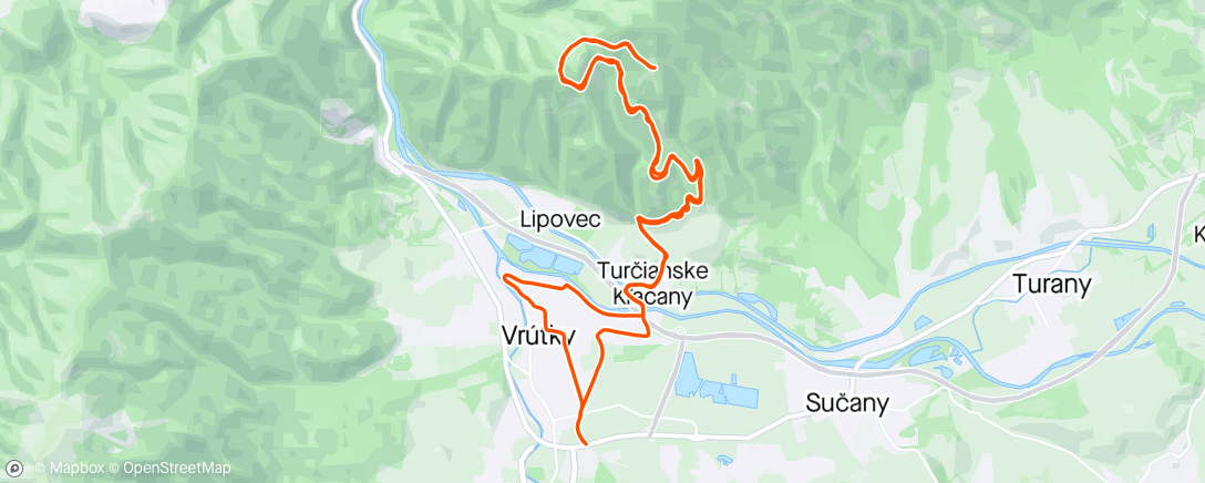 活动地图，Chata Klač. Magura