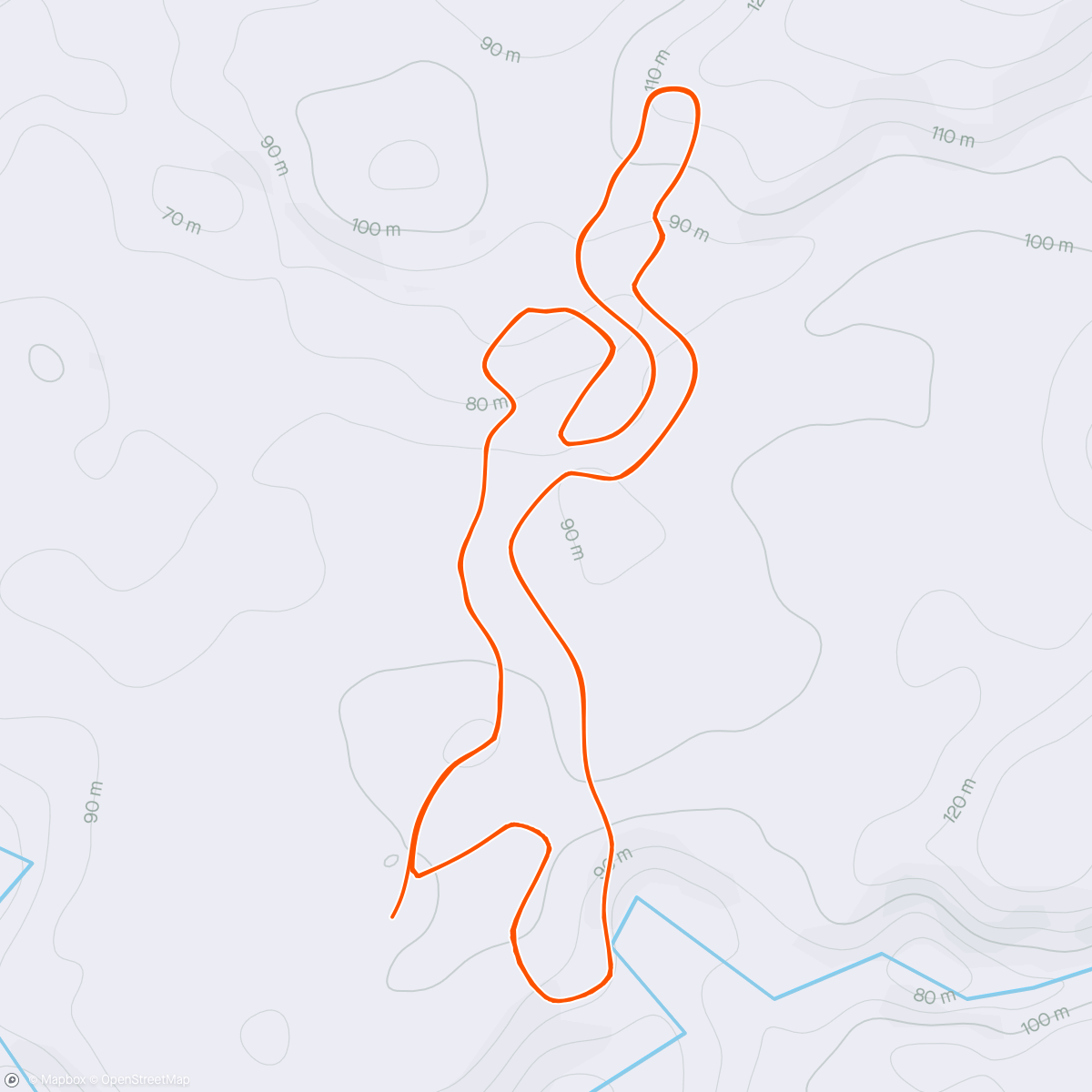 Map of the activity, Zwift - Hill Reps in Makuri Islands
