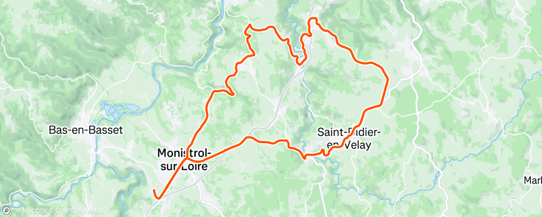 Map of the activity, Sortie vélo dans l'après-midi