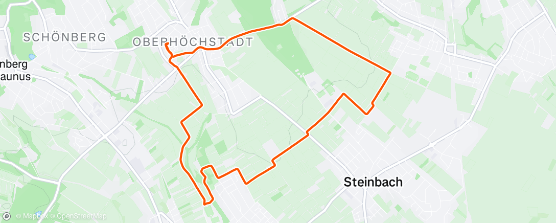 Map of the activity, Lauf am Nachmittag
