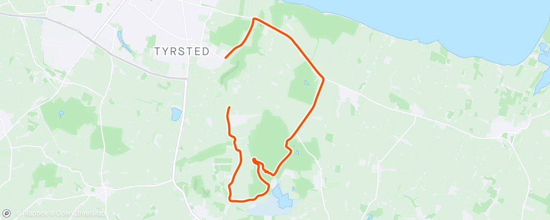Map of the activity, Lunch Ride (🤬 punktering samme sted)
